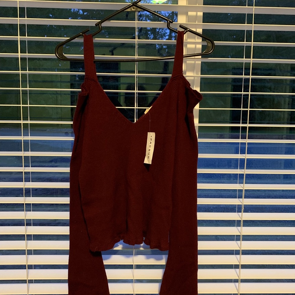 Burgundy sweater